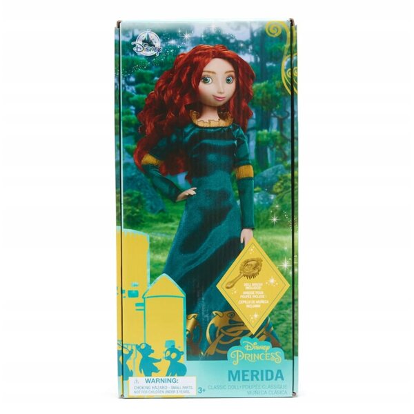 Bambola Merida Disney Waleczna con Vestito Verde e Accessori per Bambini