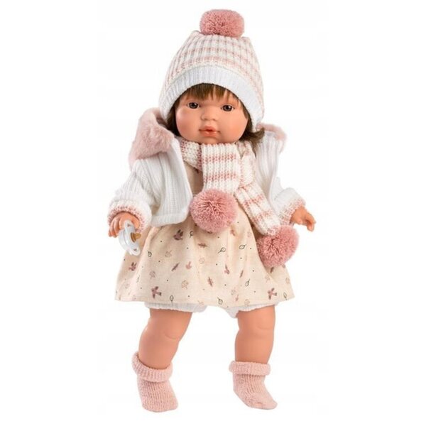 Bambola Lola Llorens 38 cm con vestiti in cotone biologico e suoni
