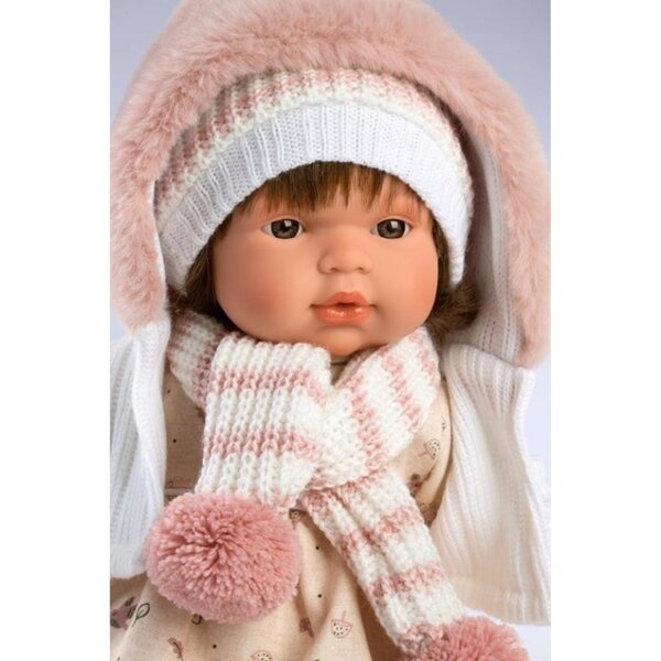 Bambola Lola Llorens 38 cm con vestiti in cotone biologico e suoni