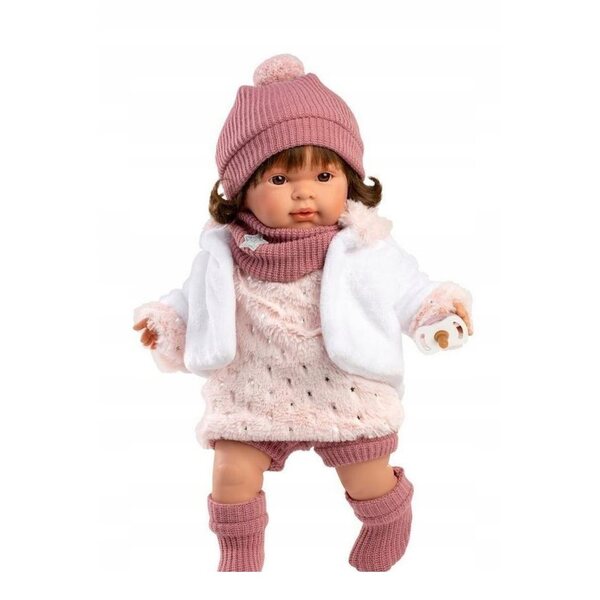 Carla che piange bambola 42 cm - bambola fatta a mano con funzione che piange