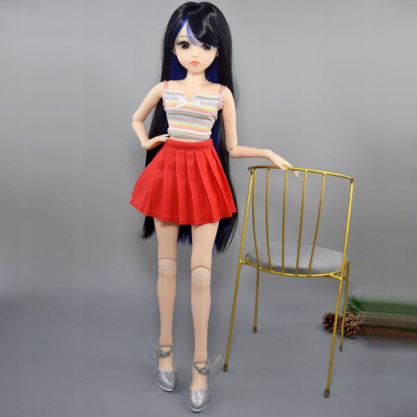 Bambola BJD Artigianale 60cm con Corpo Snodato, Vestito e Scarpe