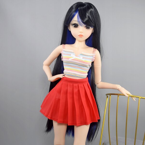 Bambola BJD Artigianale 60cm con Corpo Snodato, Vestito e Scarpe