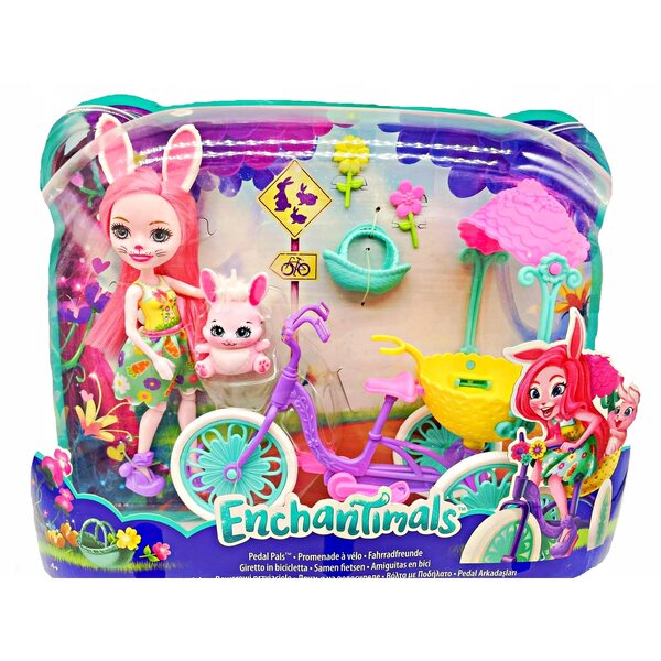 Enchantimals Set Bree Bunny mit Fahrrad und Twist Bunny Mattel