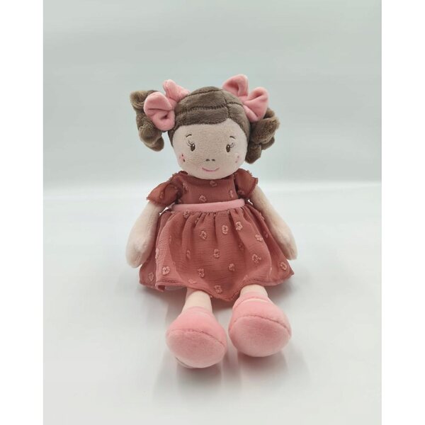 Bambola di pezza con capelli castani 30 cm Bukowski Design per bambini 6+