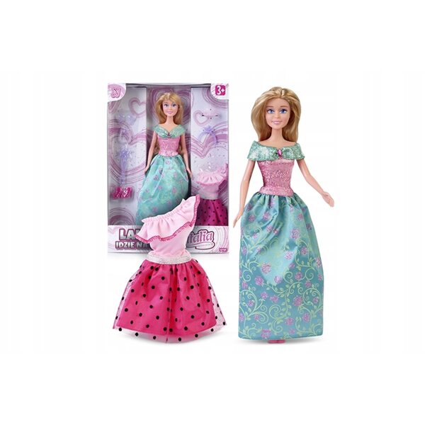 Bambola Natalia da 29 cm in abito da ballo con accessori: divertimento creativo per ragazze