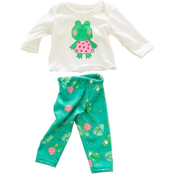 Amerikanische Puppenkleidung, 18 Zoll, Tier-Pyjama-Set, Oberteil und Hose