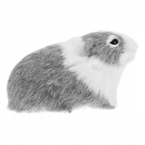 Realistische und weiche Plüsch-Hamster-Dekofigur 12x7x6 cm