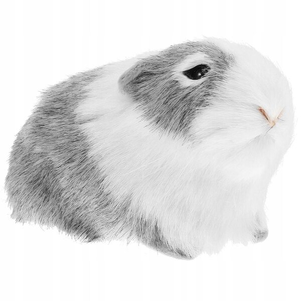 Realistische und weiche Plüsch-Hamster-Dekofigur 12x7x6 cm