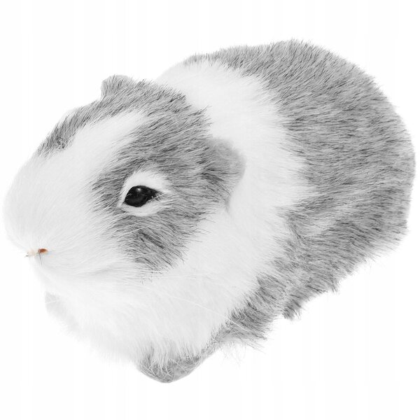 Realistische und weiche Plüsch-Hamster-Dekofigur 12x7x6 cm