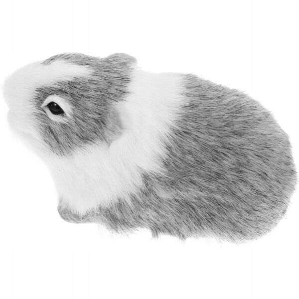 Realistische und weiche Plüsch-Hamster-Dekofigur 12x7x6 cm