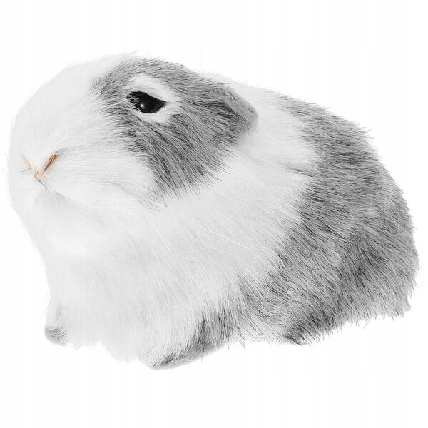 Realistische und weiche Plüsch-Hamster-Dekofigur 12x7x6 cm
