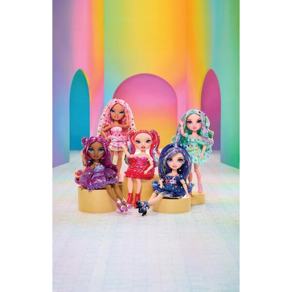 Rainbow High Be Dazzling Vivienne Rouge - Bambola stilosa con accessori creativi