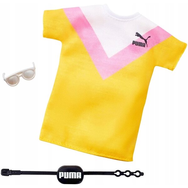 Barbie Puma Sportbekleidung mit Original Mattel Zubehör für Puppen