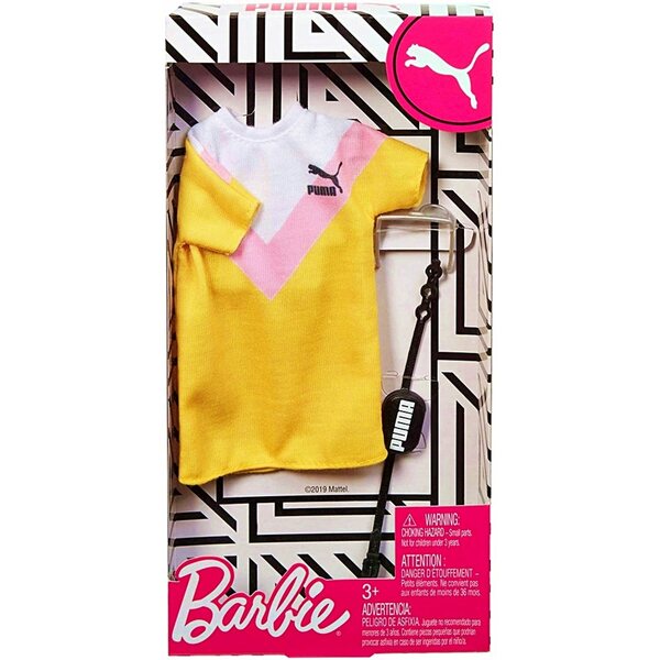 Barbie Puma Sportbekleidung mit Original Mattel Zubehör für Puppen