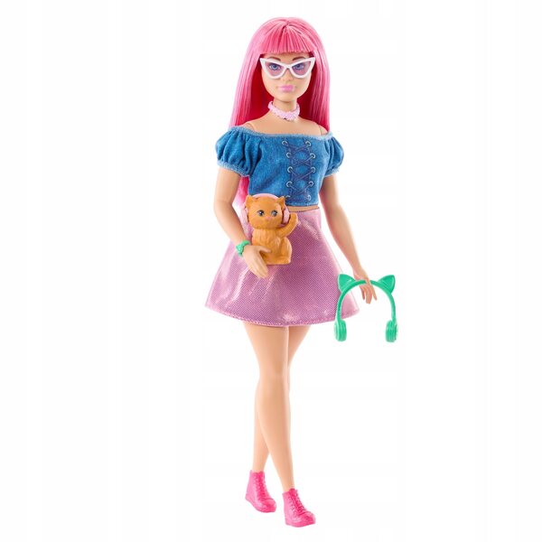 Barbie Daisy mit Katze 29 cm, inspiriert von Mattel Beach Detectives +3 Jahre