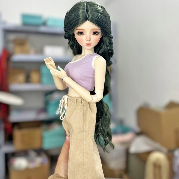 Bambola Modella Principessa 56 cm con Vestiti, Scarpe e Parrucca Rimovibile