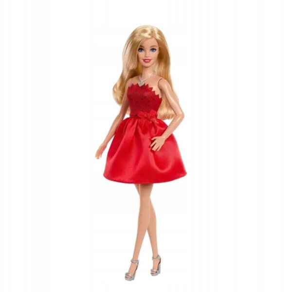 Barbie da Collezione in Elegante Abito Rosso per 80° Anniversario Mattel