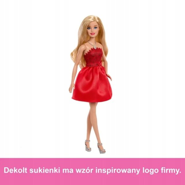 Barbie da Collezione in Elegante Abito Rosso per 80° Anniversario Mattel