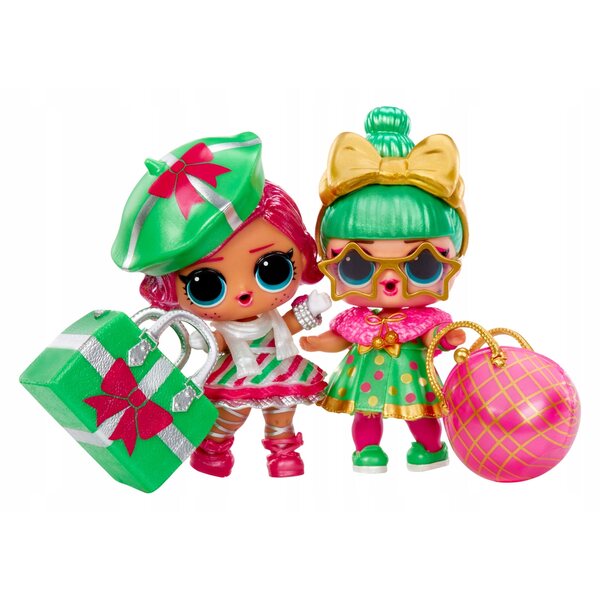 LOL Palla a sorpresa di Natale a sorpresa con bambola e accessori 4+