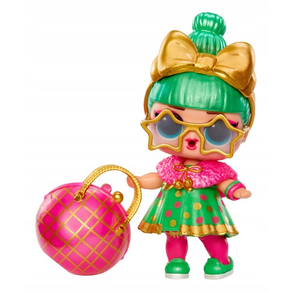LOL Palla a sorpresa di Natale a sorpresa con bambola e accessori 4+