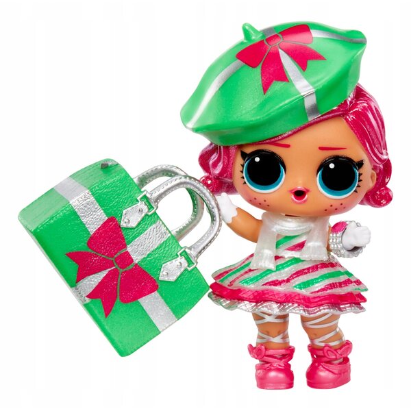 LOL Palla a sorpresa di Natale a sorpresa con bambola e accessori 4+