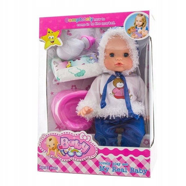 Bambola Eurobaby Interattiva 35 cm con Accessori per Bambini 3+ Anni
