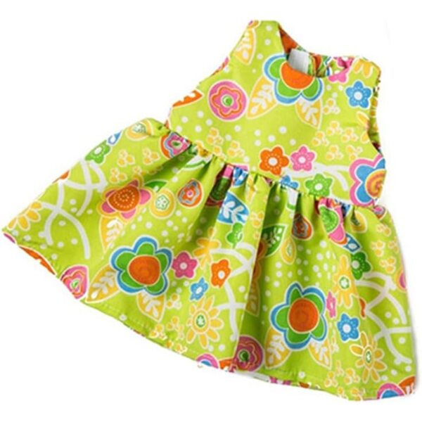 Blumenrockkleid für 18 Zoll amerikanische Puppen – Kleidung 43–46 cm