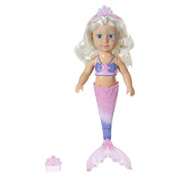 Bambola BABY born Syrenka 46 cm con cambio colore abbigliamento acqua fredda