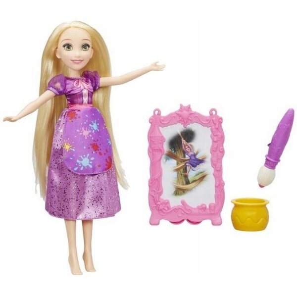 Disney Hasbro Rapunzel 32,5 cm große Puppe mit Kleid und Farbset