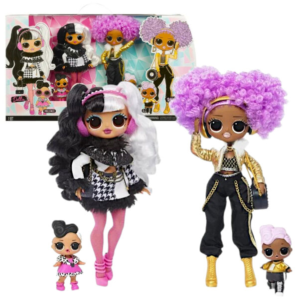 L.O.L. Überraschen Sie OMG Dollie und 24K D.J. Stilvolle Puppen der Winter Disco Edition