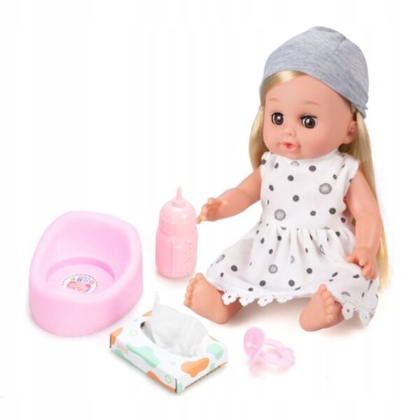 Bambolina Interattiva 30 cm con Accessori, Suoni e Abbigliamento Lavabile