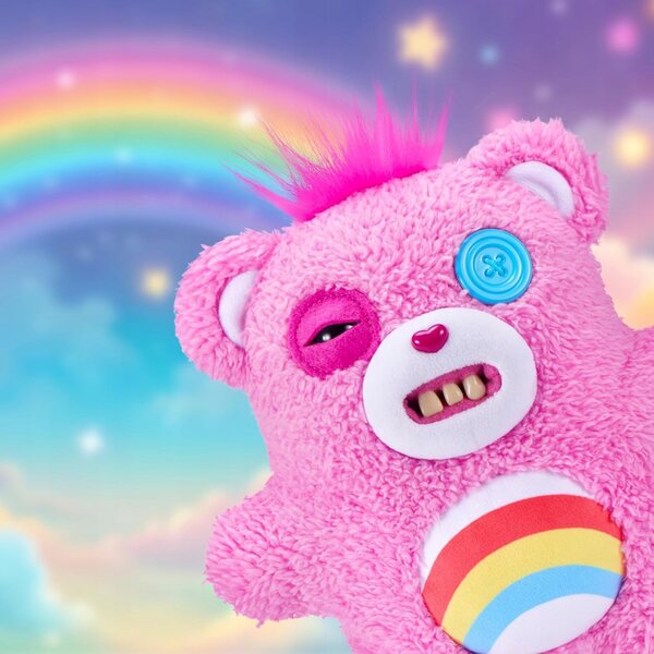 Fuggler Series 1 Plüsch Care Bears 9" Cheer Bear