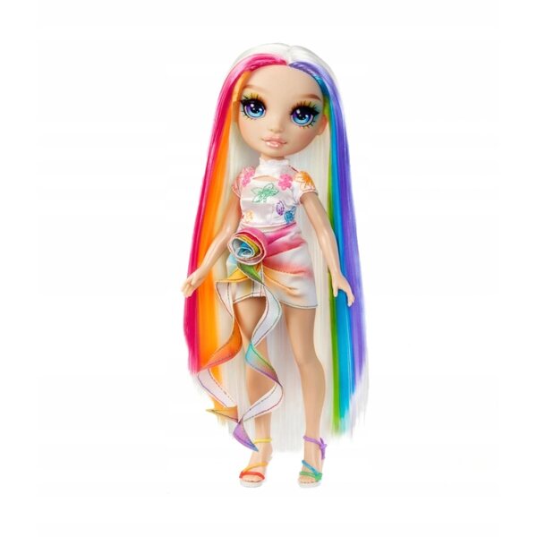 Rainbow High Amaya: bambola moda con capelli lunghi e gessetti colorati lavabili