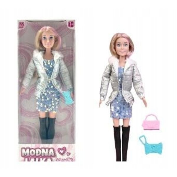 Bambola Natalia 29 cm con spazzola e borsa per bambini dai 3 anni