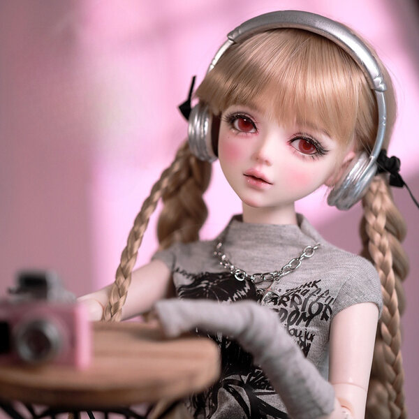 Bambola BJD 1/3 Set completo con trucco dipinto a mano e occhi intercambiabili 56 cm