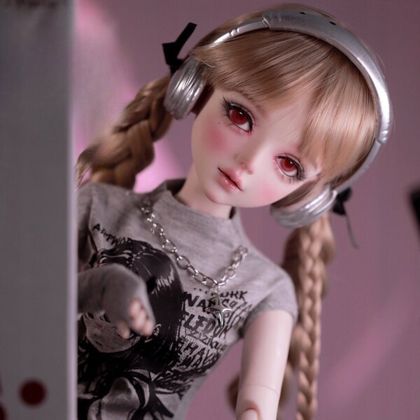 Bambola BJD 1/3 Set completo con trucco dipinto a mano e occhi intercambiabili 56 cm