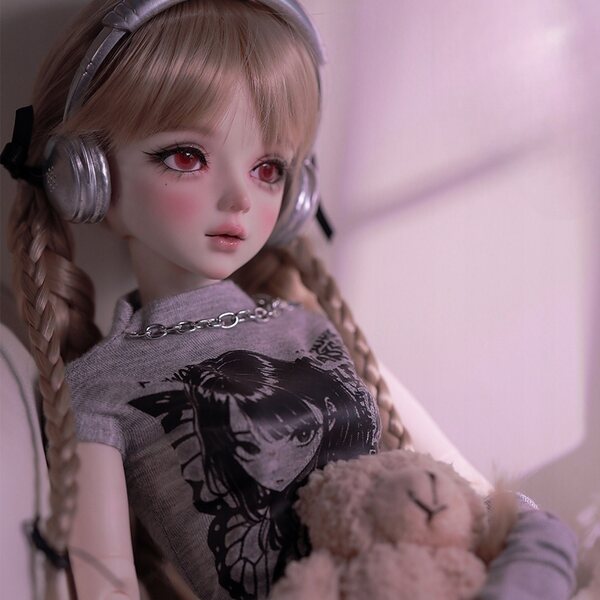 Bambola BJD 1/3 Set completo con trucco dipinto a mano e occhi intercambiabili 56 cm
