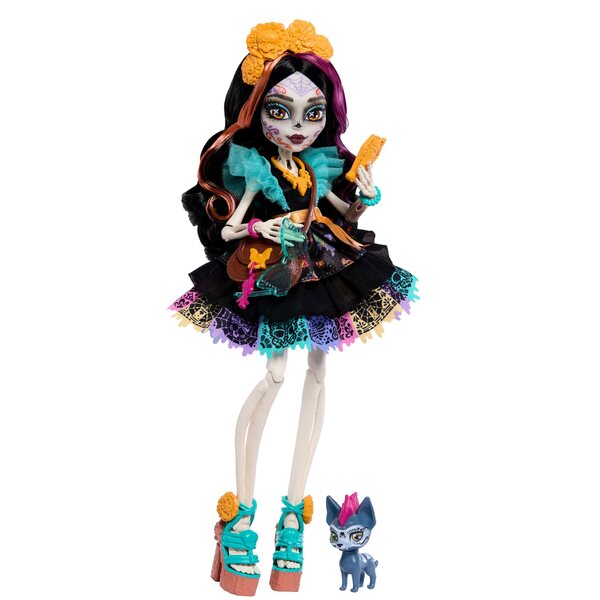 Monster High Skelita Calaveras - Verzamelpop met accessoires en hond