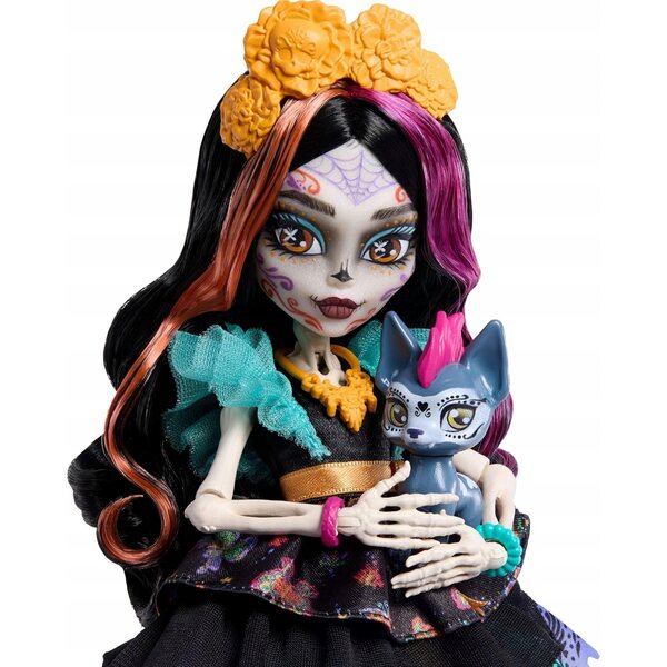 Monster High Skelita Calaveras - Verzamelpop met accessoires en hond