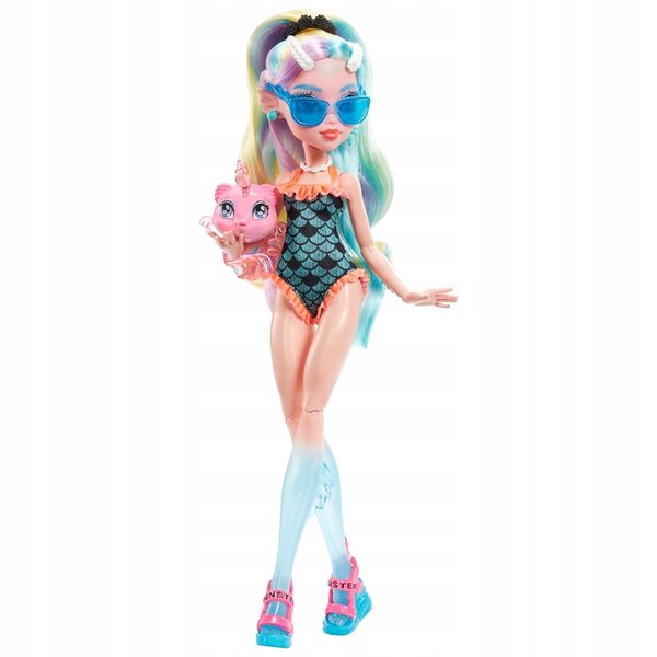 Monster High Lagoona Blue - Bambola da collezione con accessori, elegante e colorata