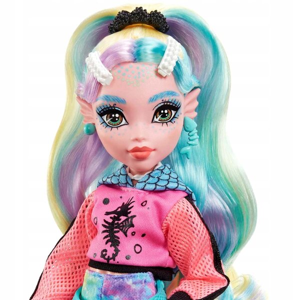 Monster High Lagoona Blue - Bambola da collezione con accessori, elegante e colorata