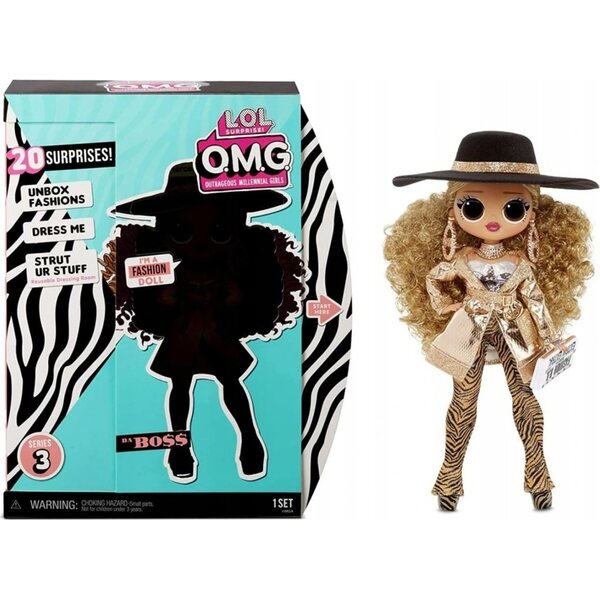 L.O.L. Surprise OMG Series 3 Da Boss - Bambola Moda con 20 Sorprese