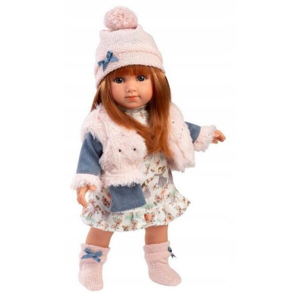 Bambola Nicole 35 cm in cotone organico e materiali riciclati, made in Spain