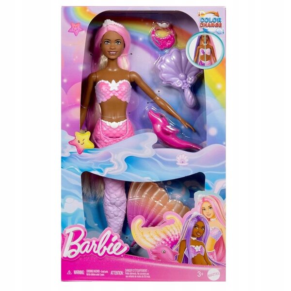 Brooklyn Mermaid Barbie mit Farbwechsel und Zubehör – Magie und Stil für Mädchen