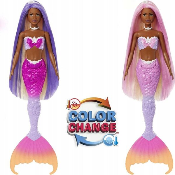 Brooklyn Mermaid Barbie mit Farbwechsel und Zubehör – Magie und Stil für Mädchen