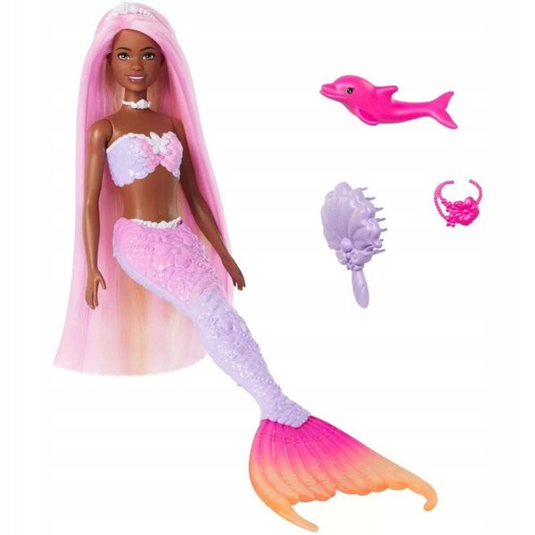 Brooklyn Mermaid Barbie mit Farbwechsel und Zubehör – Magie und Stil für Mädchen
