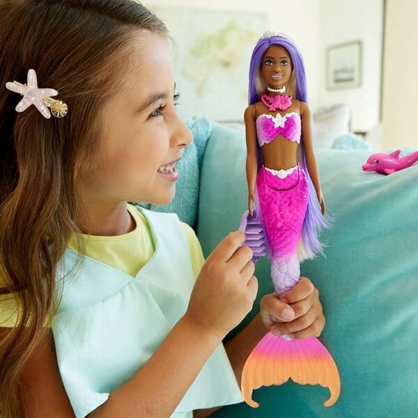 Brooklyn Mermaid Barbie mit Farbwechsel und Zubehör – Magie und Stil für Mädchen