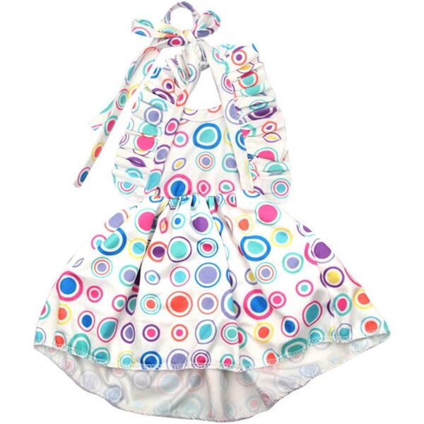 Blumenkleid für 18-Zoll-amerikanische Puppen – lässiger und eleganter Stil