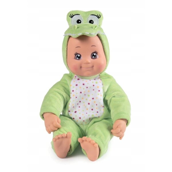 MiniKiss Smoby Coccodrillo Baby Doll 30 cm con effetto bacio per bambini dai 12 mesi in su