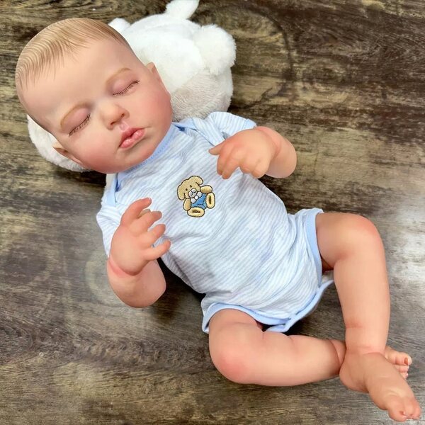 Bambola Neonato Maschietto Antonio con Accessori, Realistica e Conforme CE